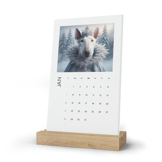 Fantasy Queens 2024: A Year in Majesty - Vertical Desk Calendar (2024)printify