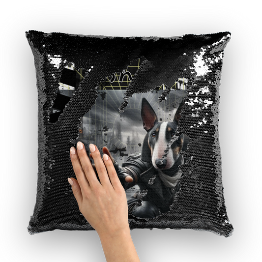 Bark knight  rising Sequin Cushion Cover